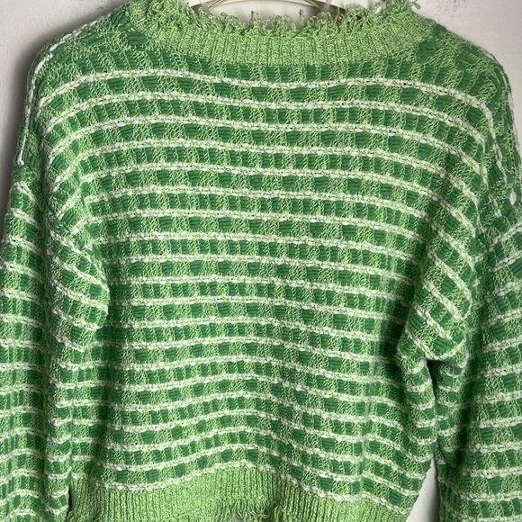 ZARA Frayed Crop Sweater - Picture 13 of 14